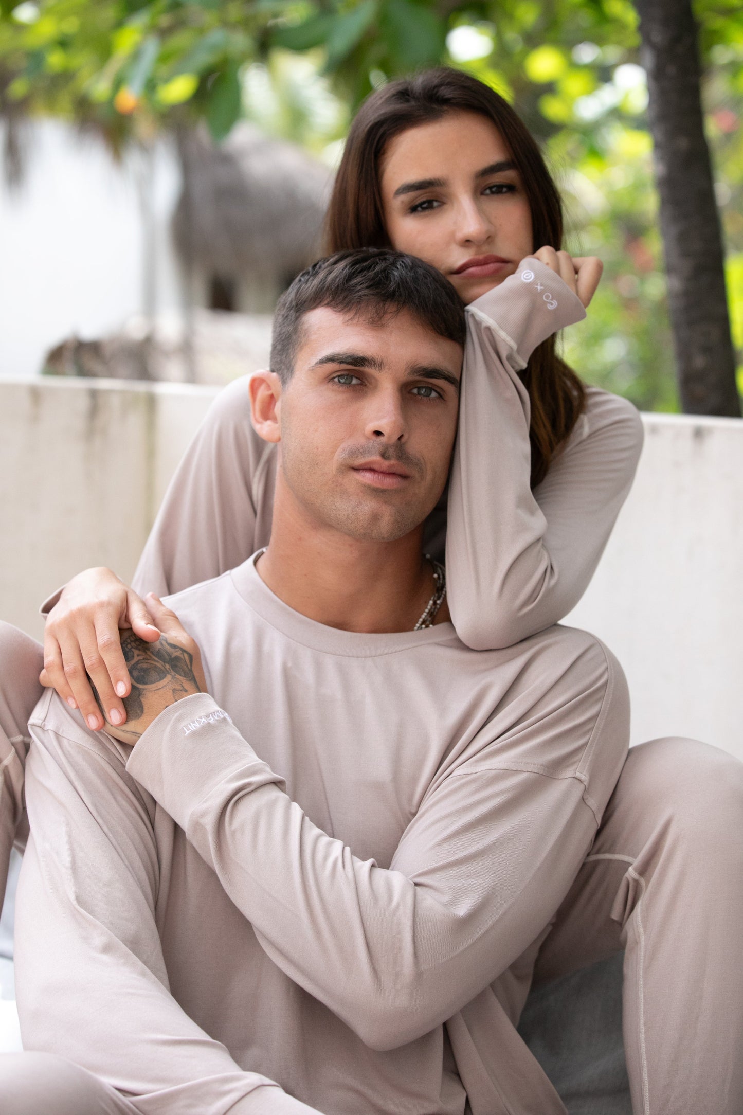 Loungewear - Long Sleeve Round Neck Shirt (Men, Elastic Sleeve Cuff)