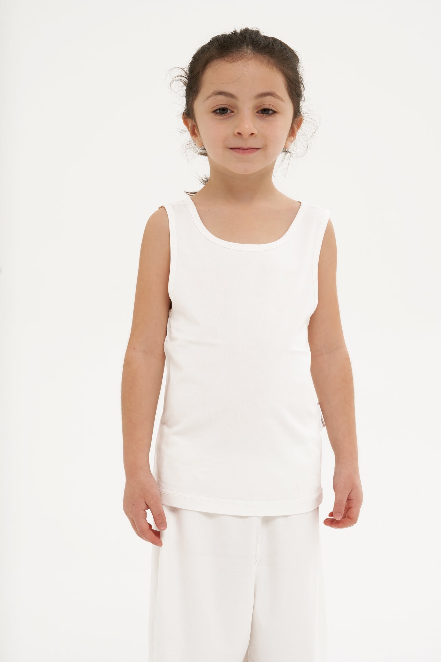 Underwear Kids - White Tank Top (Girls)