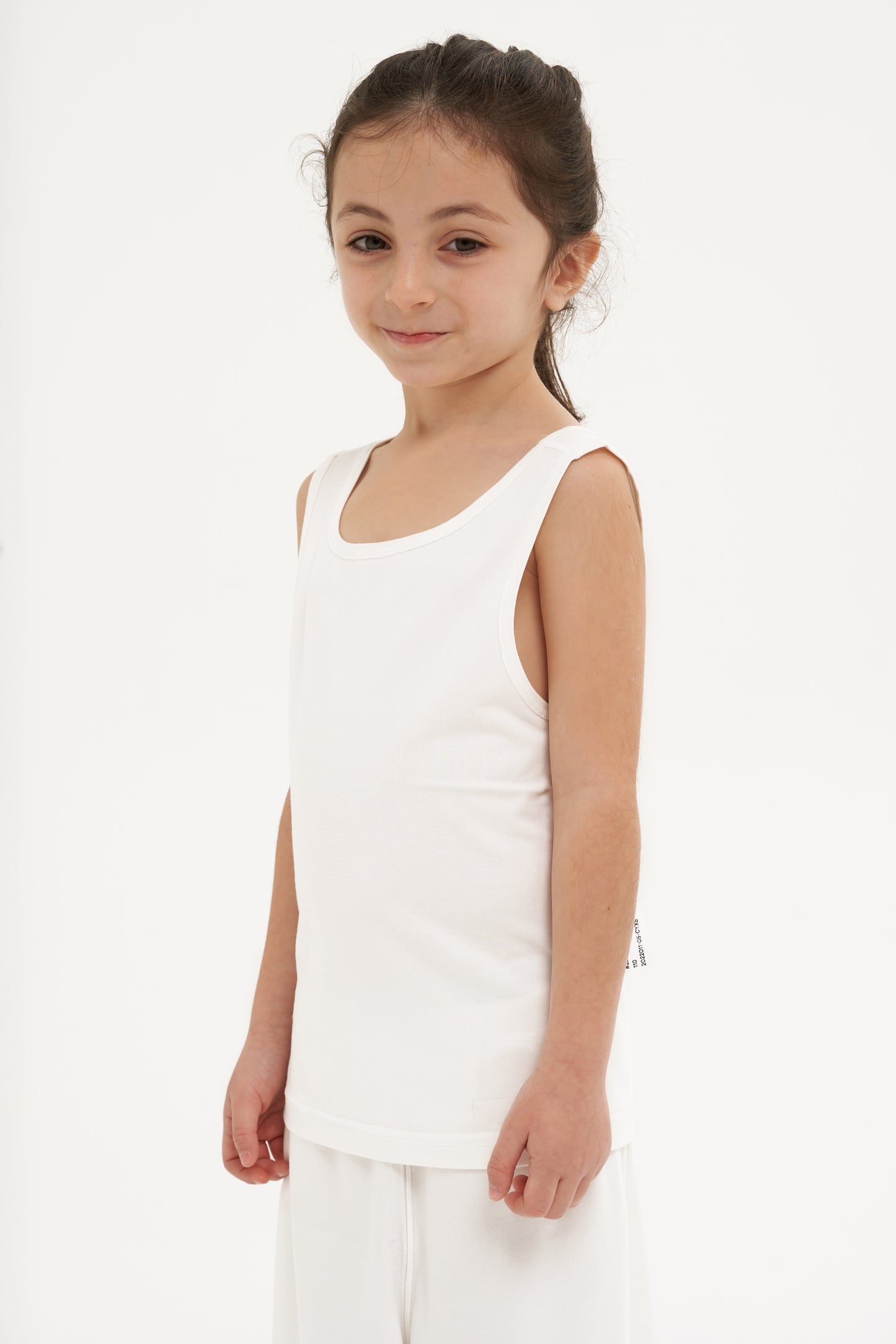 Underwear Kids - White Tank Top (Girls)