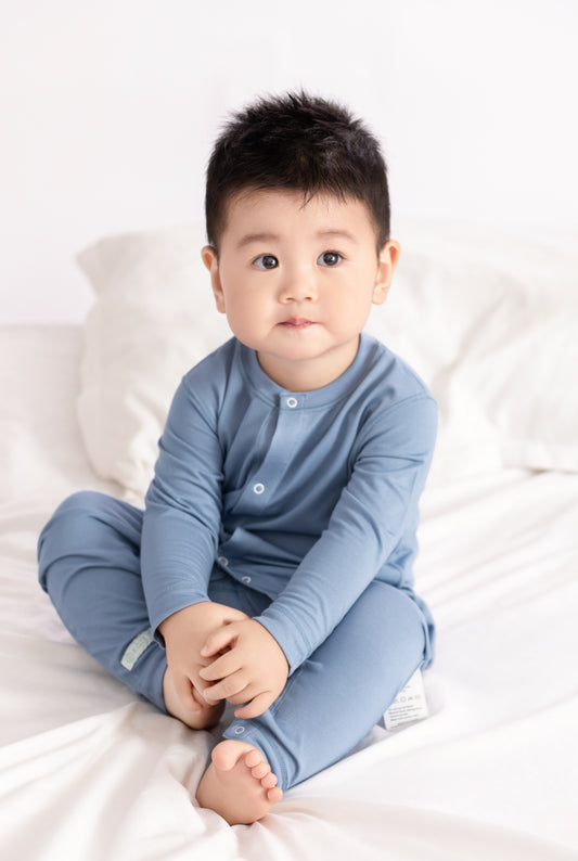 嬰兒連體開胸長袖衫