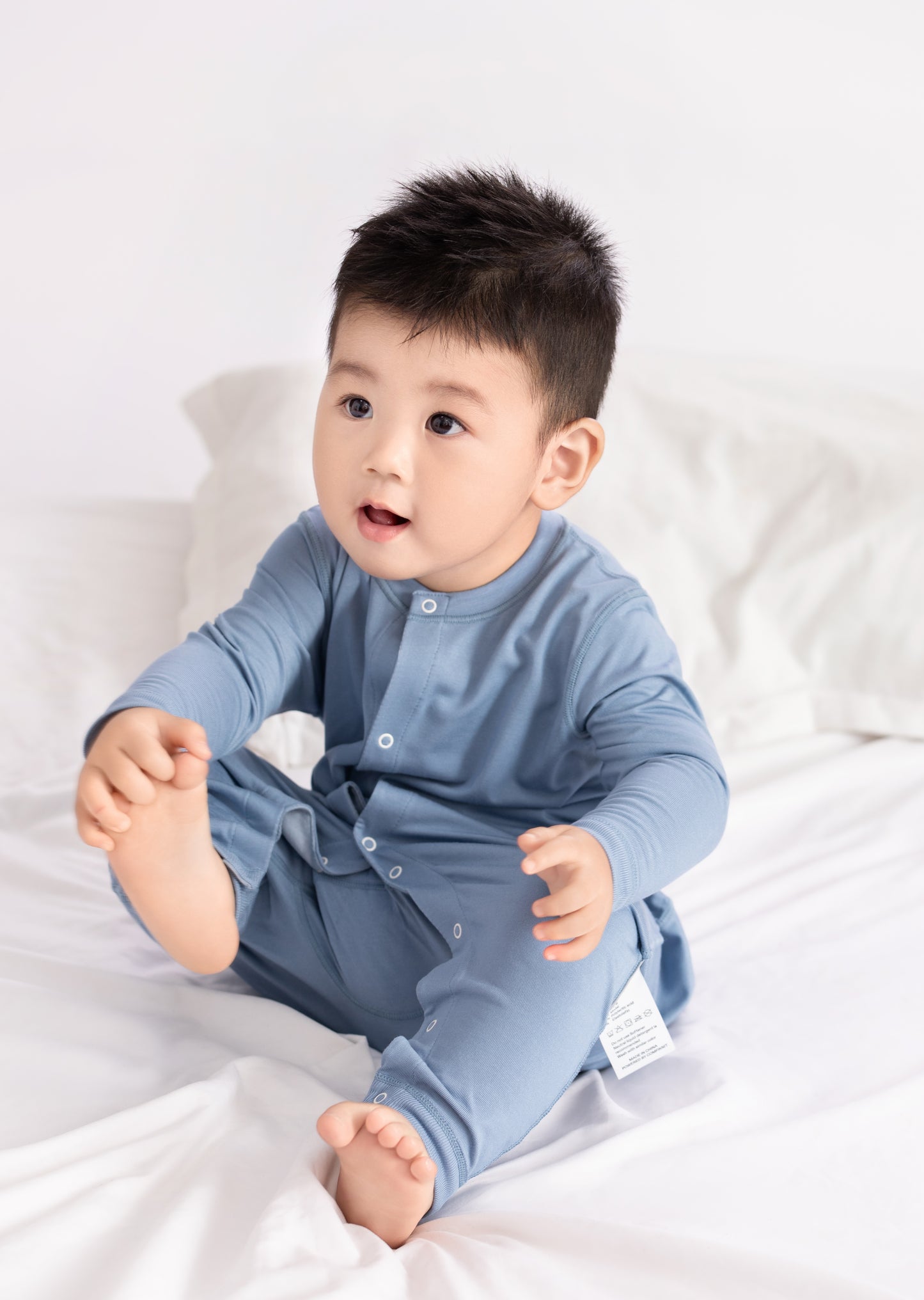 嬰兒連體開胸長袖衫