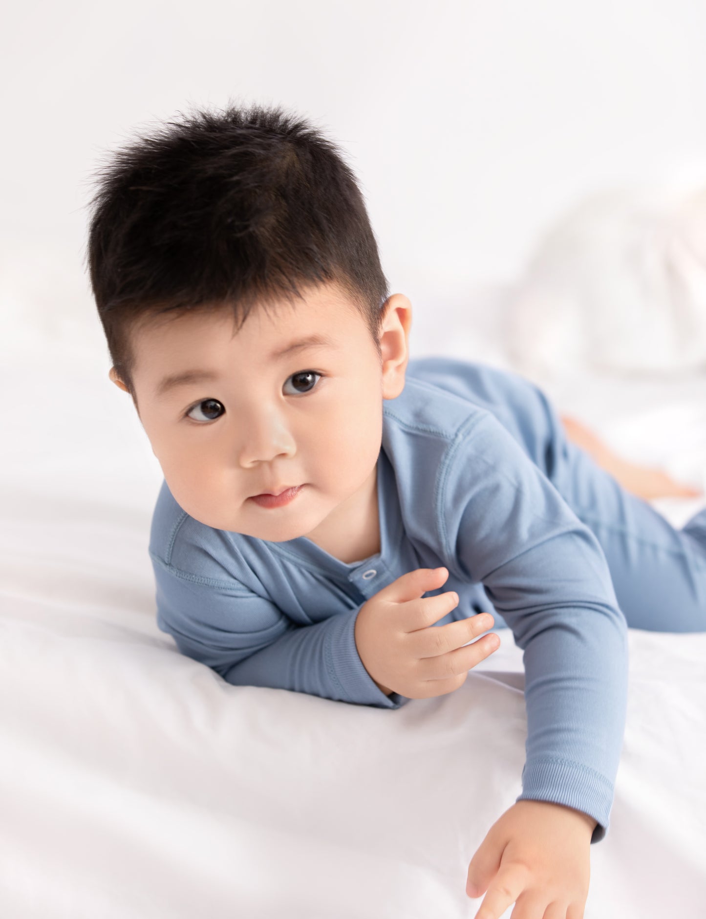 嬰兒連體開胸長袖衫
