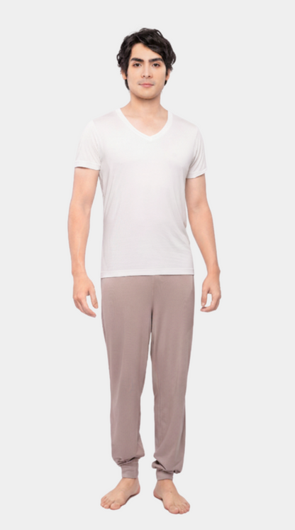Unisex Short Sleeve T-Shirt (White, V Neck)