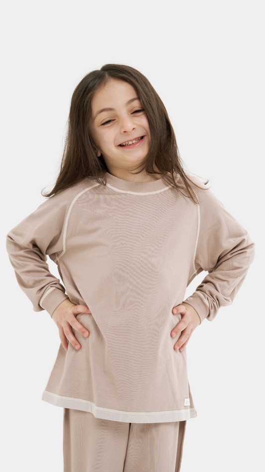 Loungewear Kids - Long Sleeve Round Neck Shirt (Unisex)