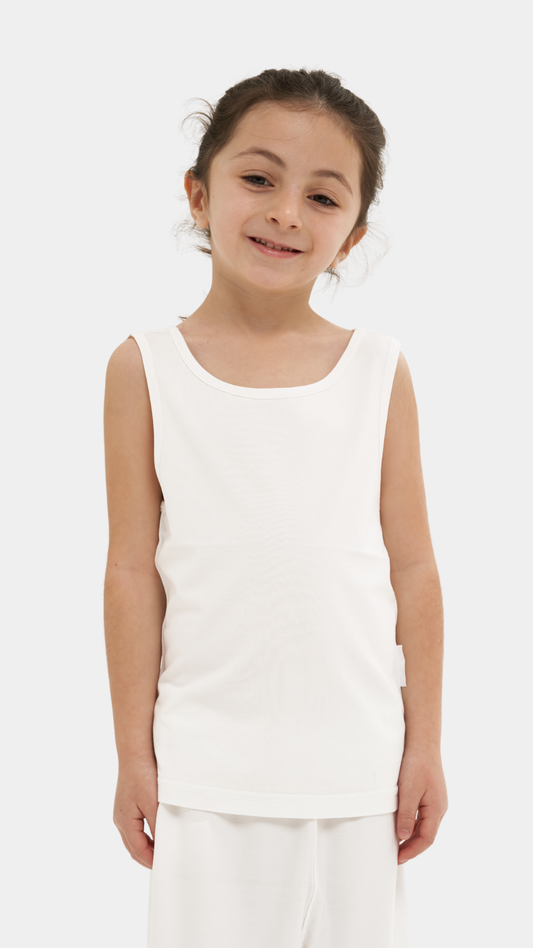 Underwear Kids - White Tank Top (Girls)