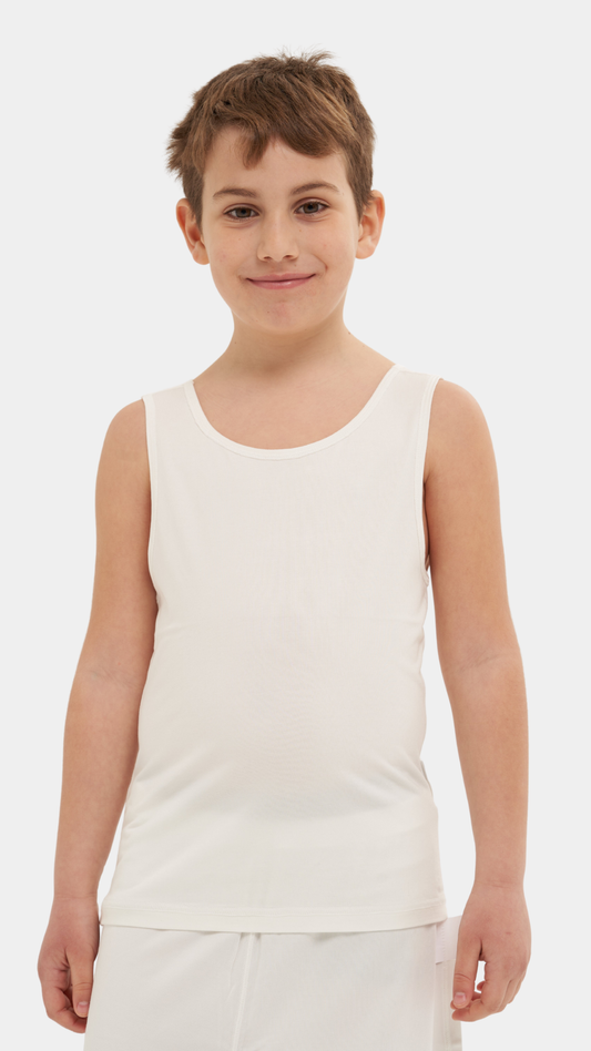 Underwear Kids - White Tank Top (Boys)