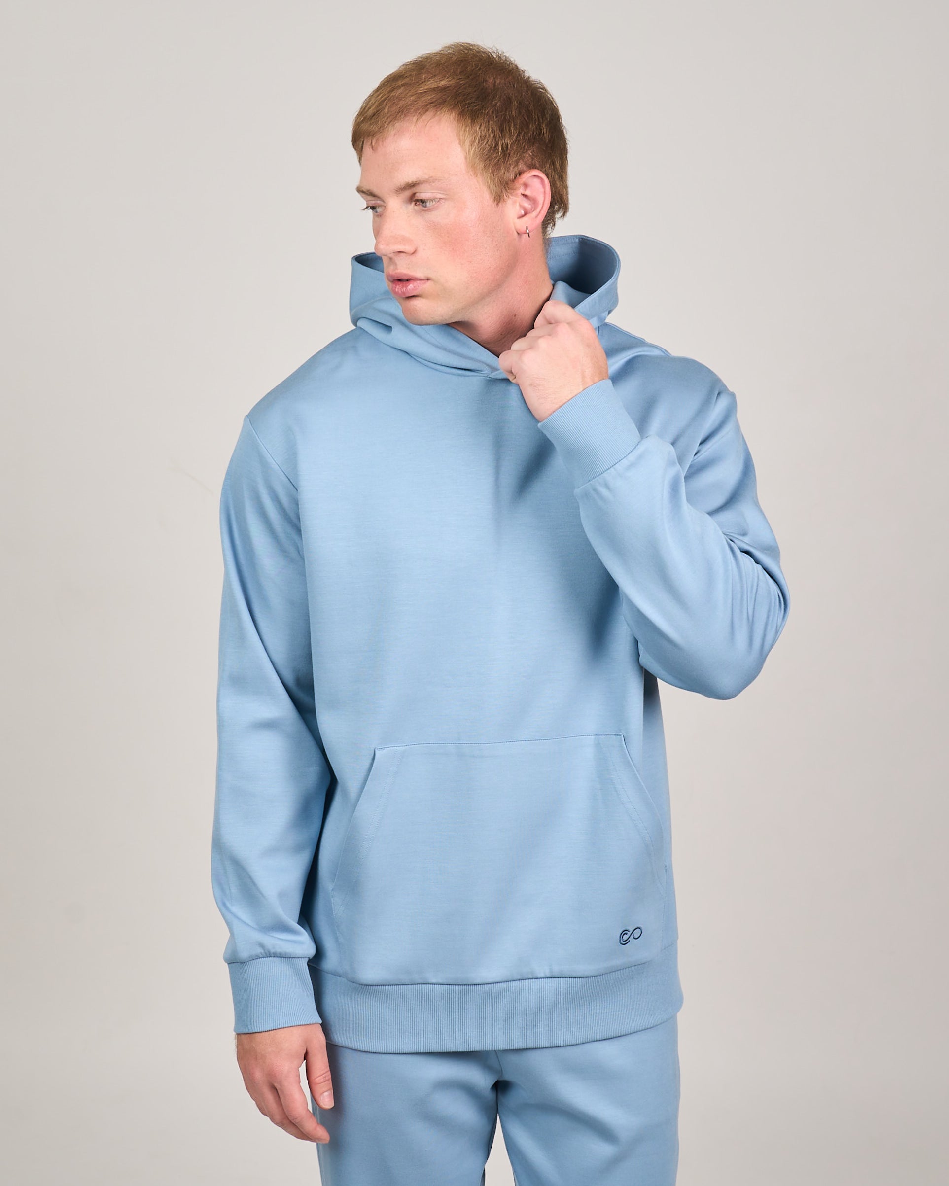 Comfiknit Sky Hoodie Men | Placid Blue