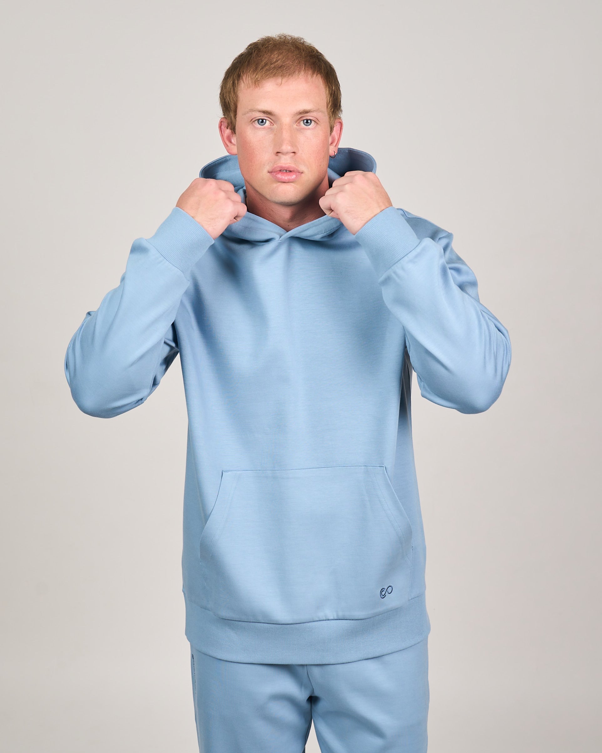 Comfiknit Sky Hoodie Men | Placid Blue