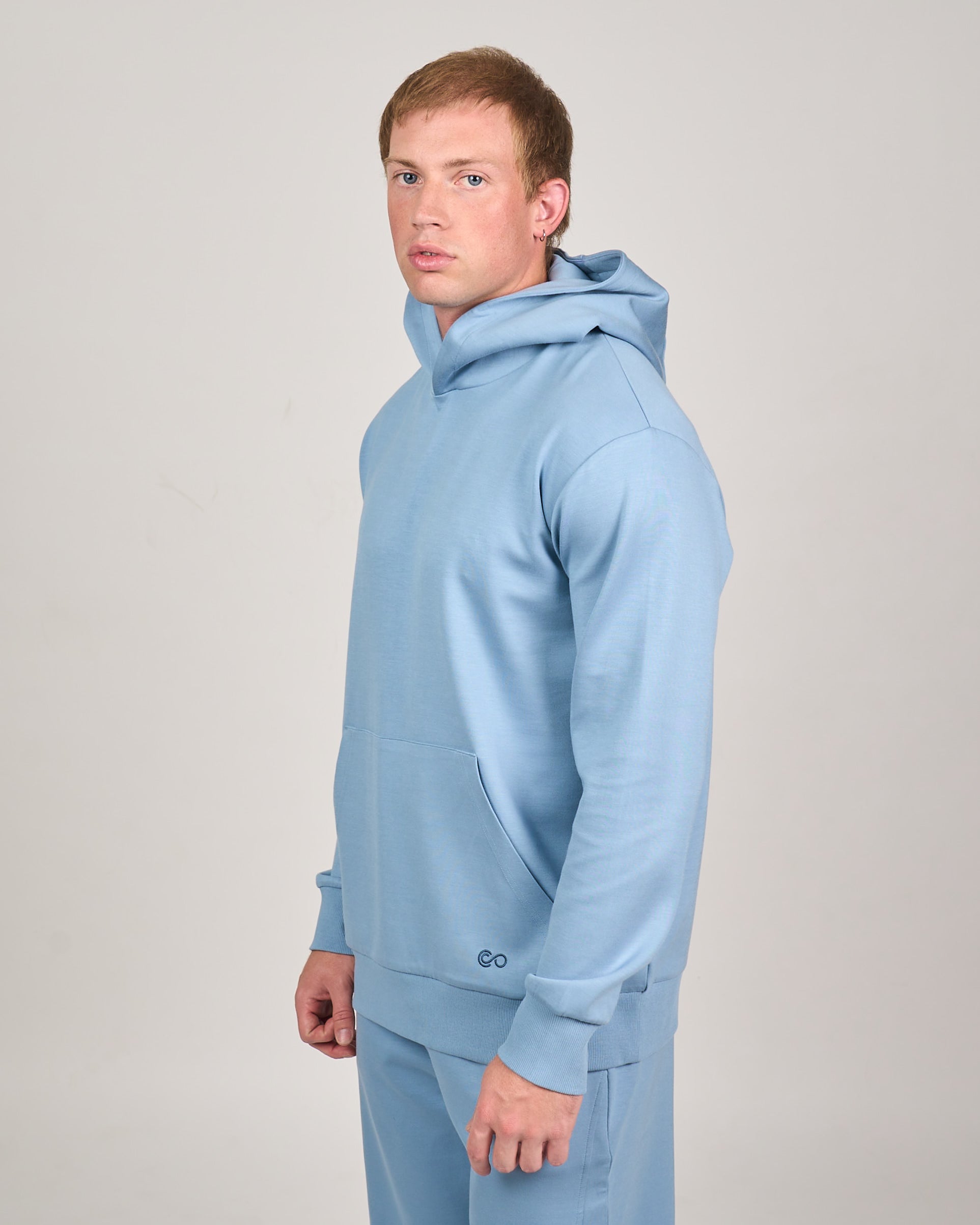 Comfiknit Sky Hoodie Men | Placid Blue