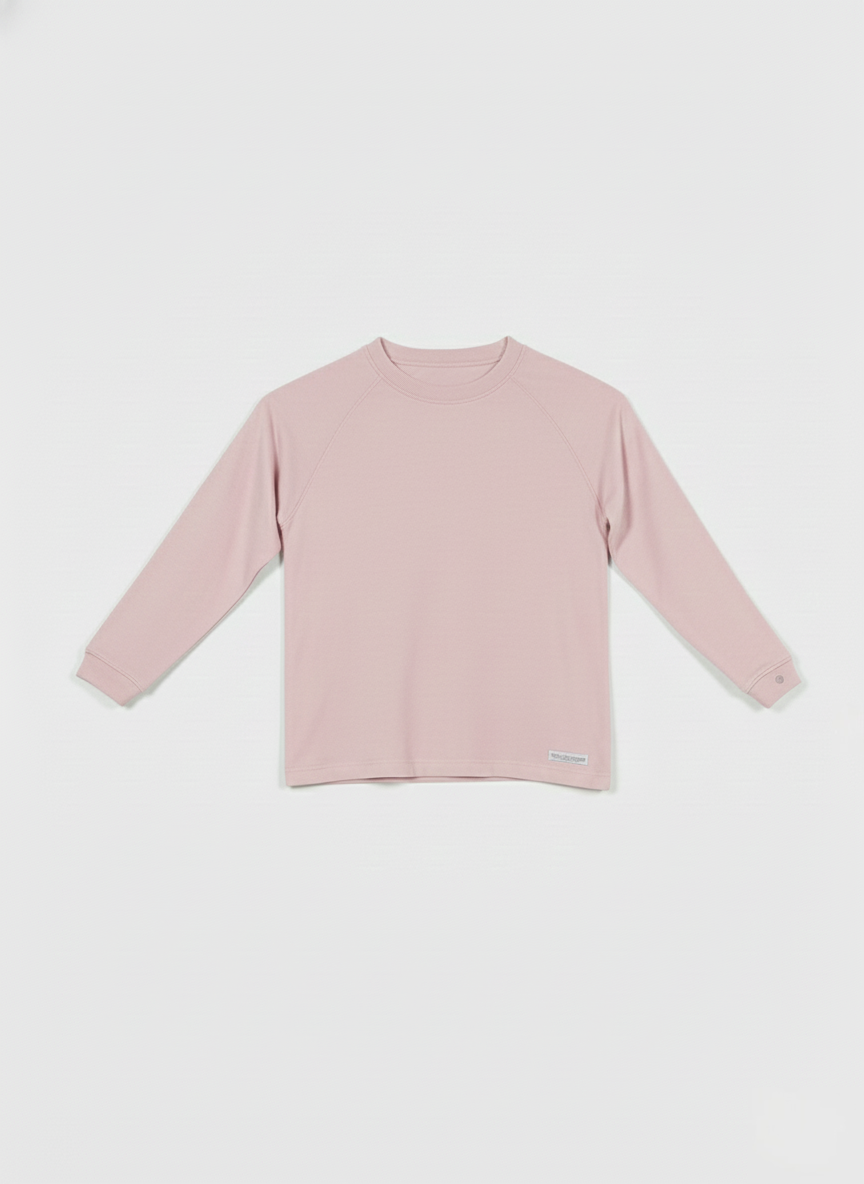 Kids Loungewear Long Sleeve Round Neck Eczema Relief Shirt (Unisex)