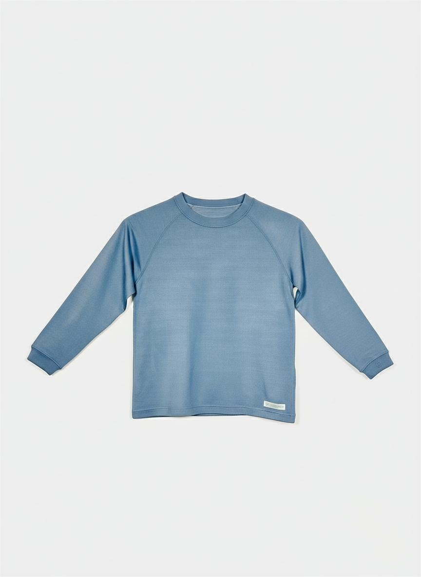 Kids Loungewear Long Sleeve Round Neck Eczema Relief Shirt (Unisex)