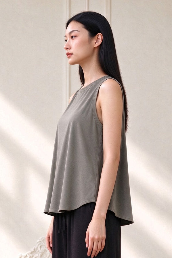 Women's Wavy Tank Top | Shadow Stone