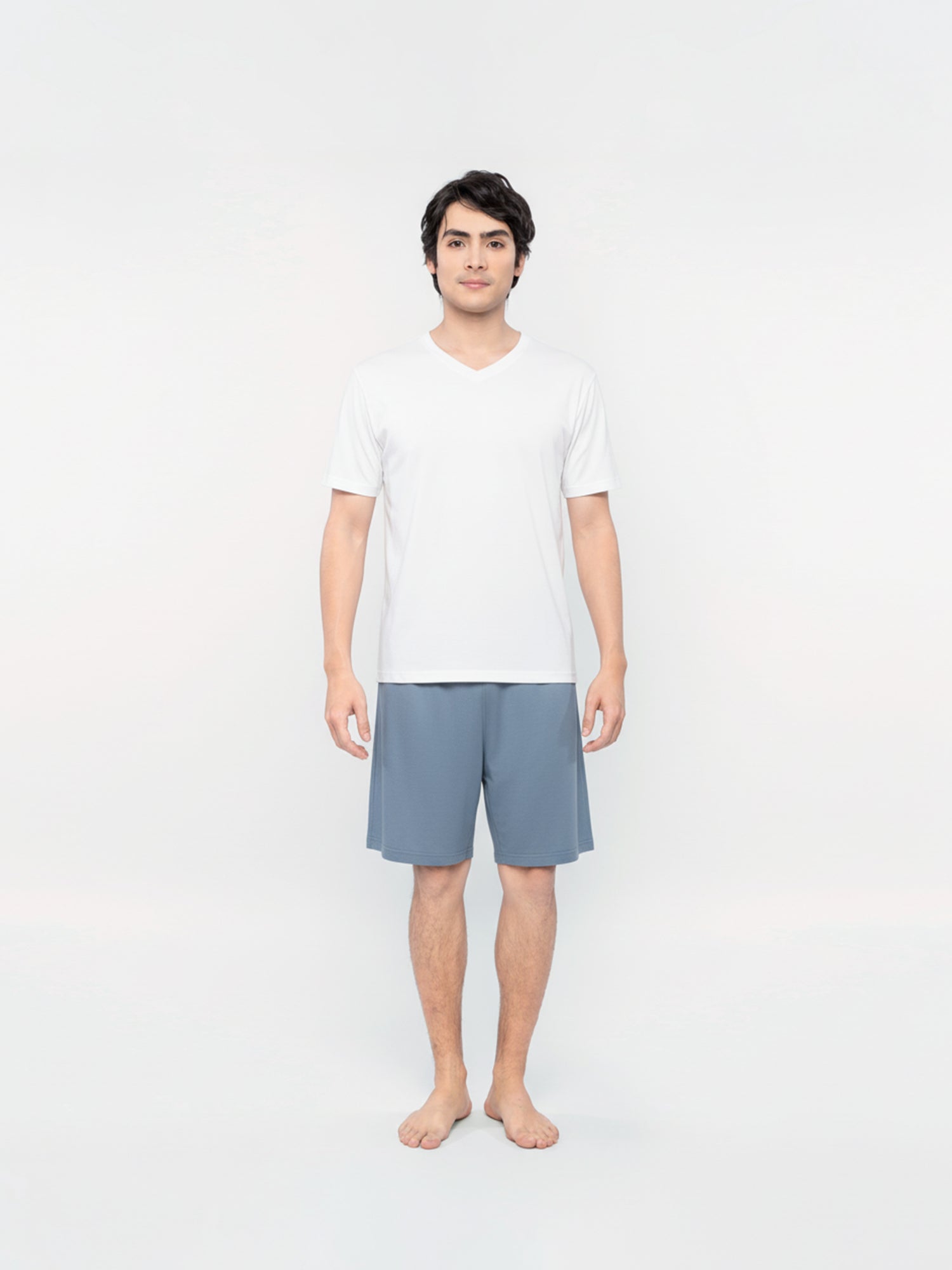 Unisex Short Sleeve T-Shirt (White, V Neck)