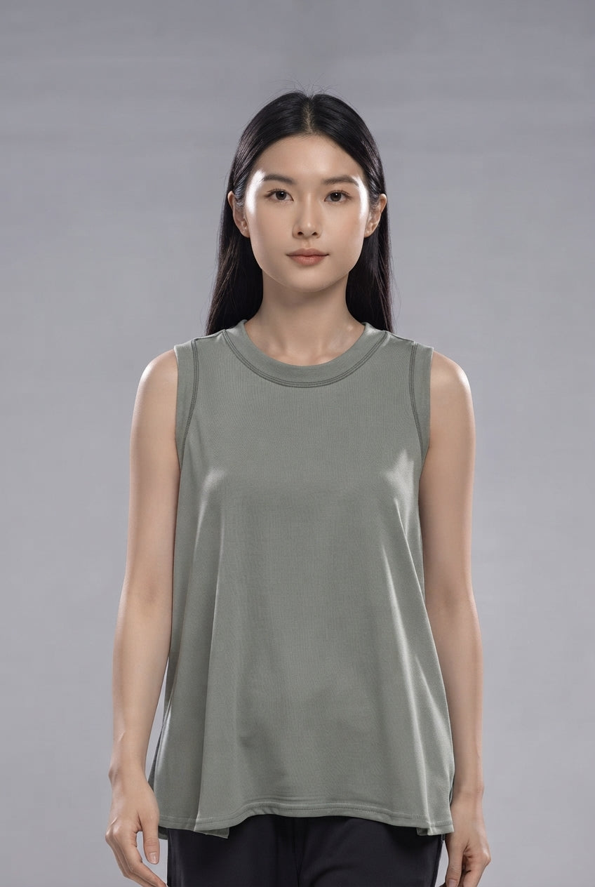Women's Wavy Tank Top | Shadow Stone