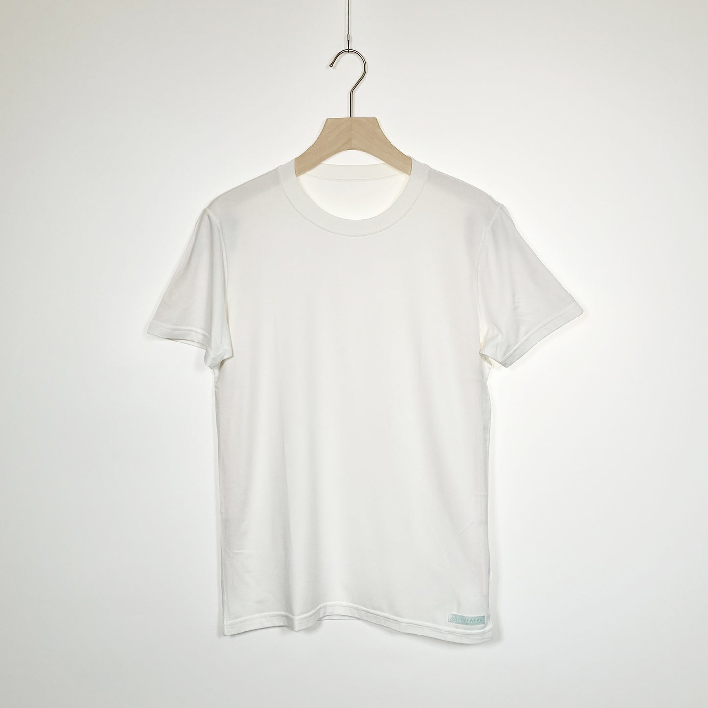 Men Short Sleeve T-Shirt (White, Round Neck)