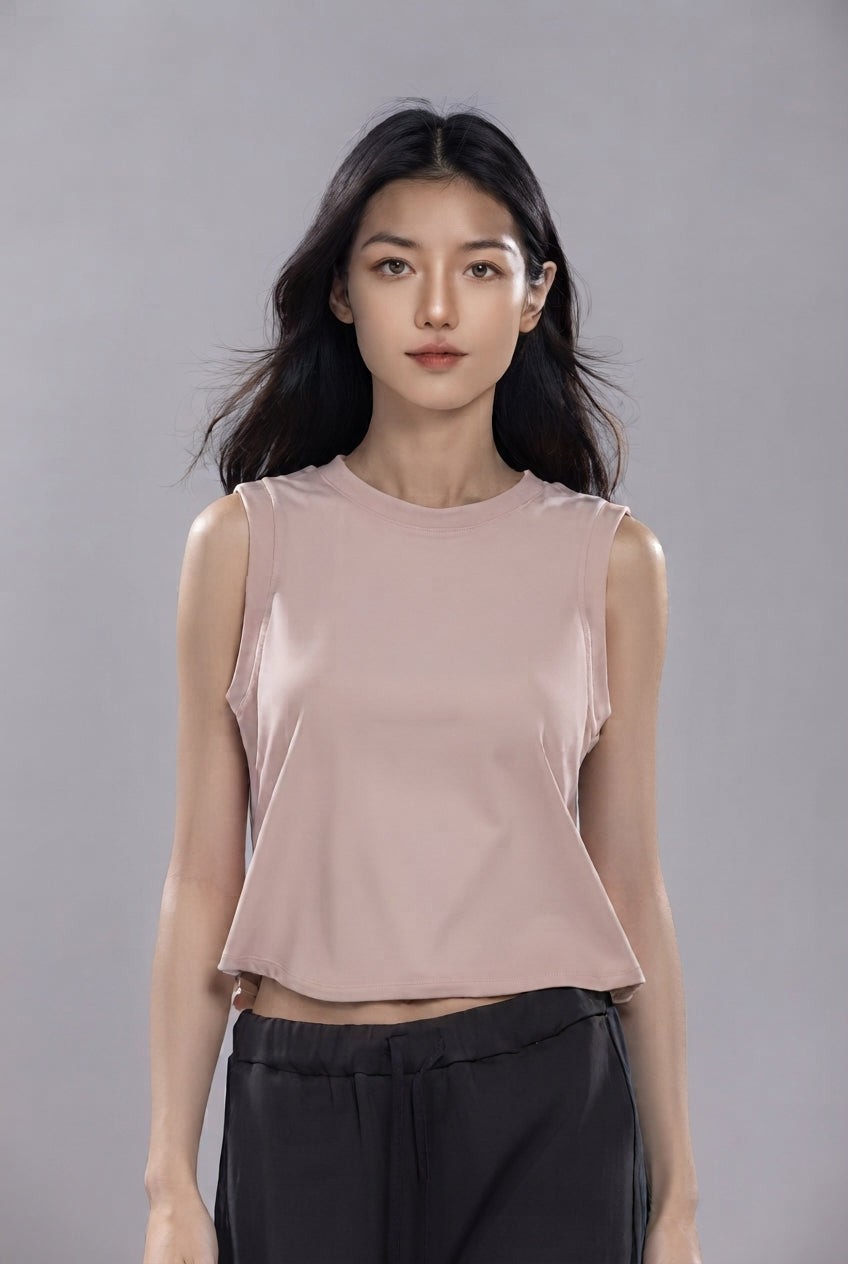 Women's Cropped Tank Top | Candy Pink