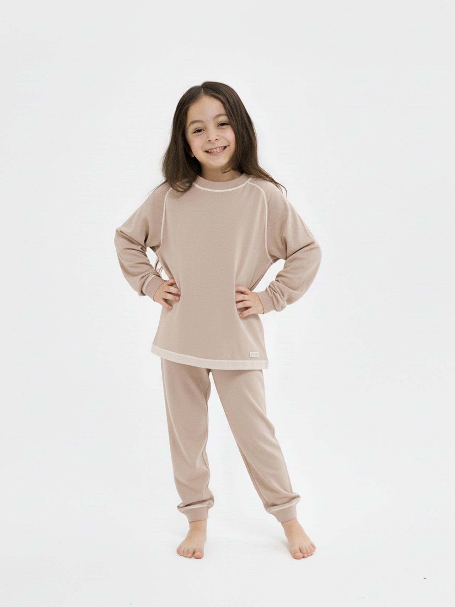 Kids Loungewear - Long Sleeve Round Neck Shirt (Unisex)