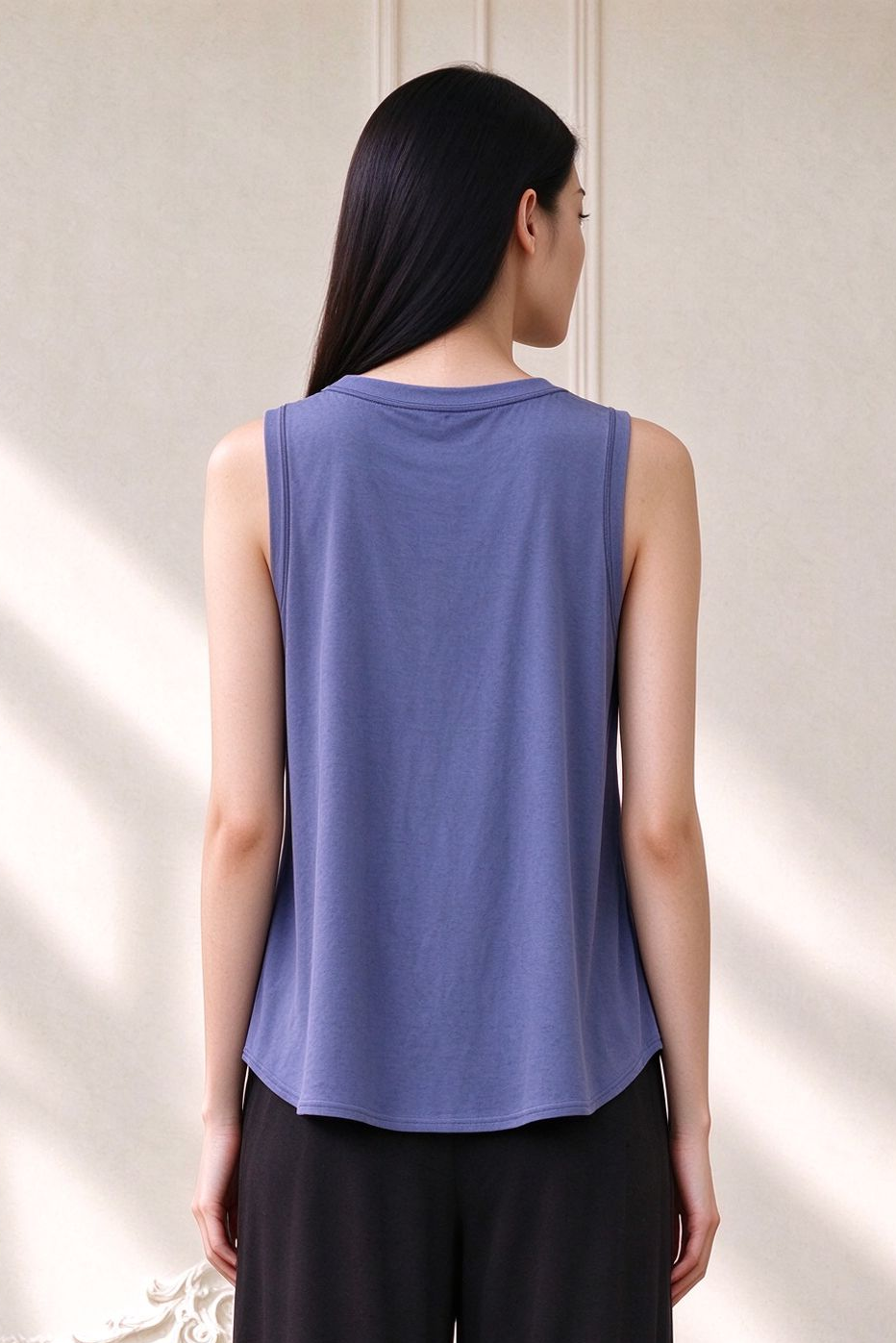 Women's Wavy Tank Top | Blue Berry