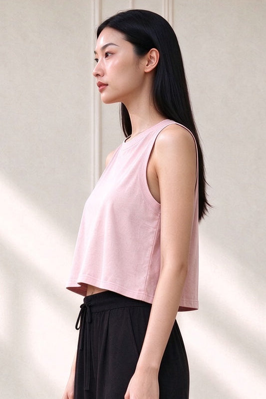 Women's Cropped Tank Top | Candy Pink